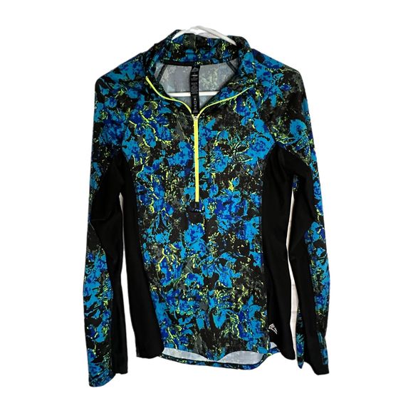 RBX Women's Black, Blue, Green Athletic Pullover, Medium, Pre-owned - Picture 3 of 5